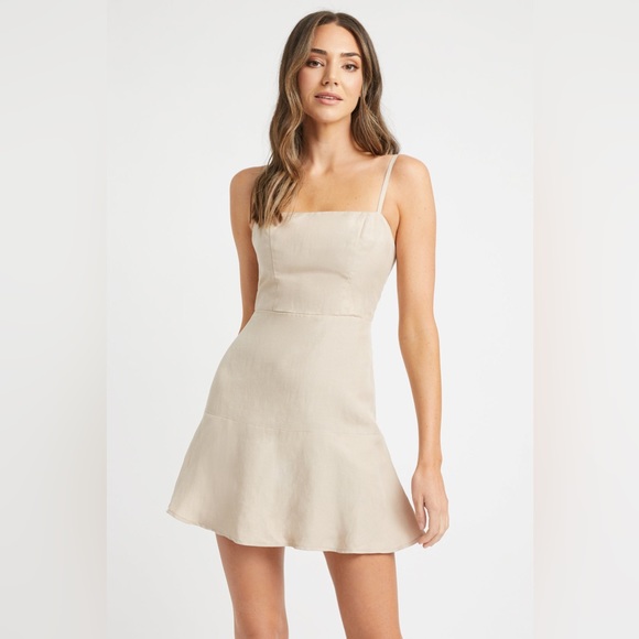 Kookai Dresses Kookai Mini Biege Dress Size 2 Poshmark